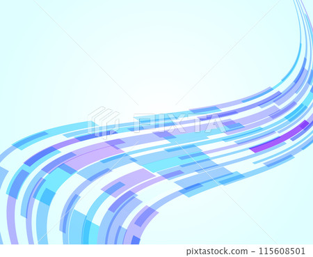 Background illustration: Cyber geometry wave blue Background illustration: Cyber geometry wave blue 115608501