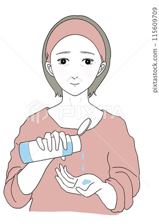 皮膚護理高級女性乳液皮膚女性 皮膚護理高級女性乳液皮膚女性 115609709