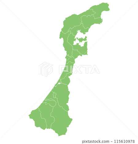 Dividable map of Ishikawa prefecture 115610978