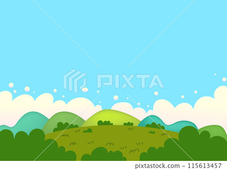 Garden, Hill Illustration - background art good for design graphics Garden, Hill Illustration - background art good for design graphics 115613457