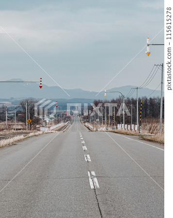 筆直的道路(北海道志幌町) 筆直的道路(北海道志幌町) 115615278