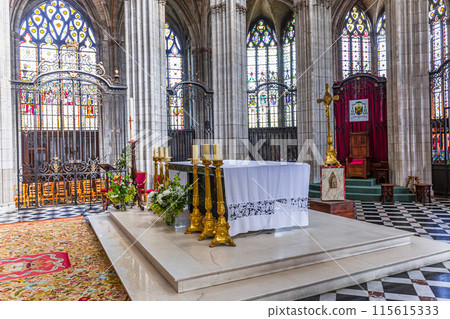 Cathedral of Our Lady, Evreux, France, interiors 115615333