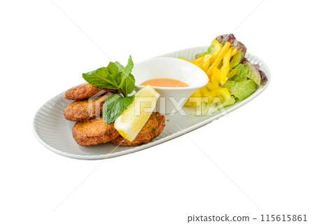 Fish Cakes are a delightful and versatile dish that combines finely minced fish with a blend of fresh herbs, spices, and breadcrumbs, formed into patties and then pan-fried to golden perfection Fish Cakes are a delightful and versatile dish that combines finely minced fish with a blend of fresh herbs, spices, and breadcrumbs, formed into patties and then pan-fried to golden perfection 115615861