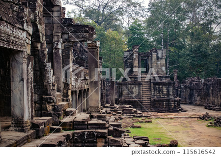 Temple of Angkor Wat in Cambodia. Khmer civilization. Siem Reap. Temple of Angkor Wat in Cambodia. Khmer civilization. Siem Reap. 115616542