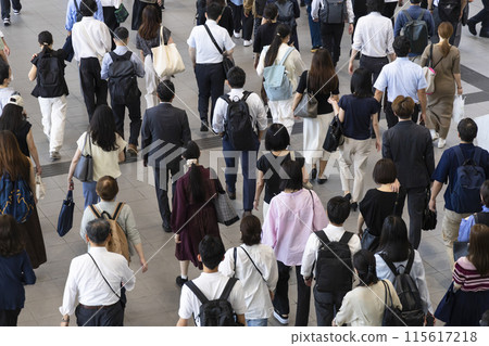 東京通勤鳥瞰圖 東京通勤鳥瞰圖 115617218