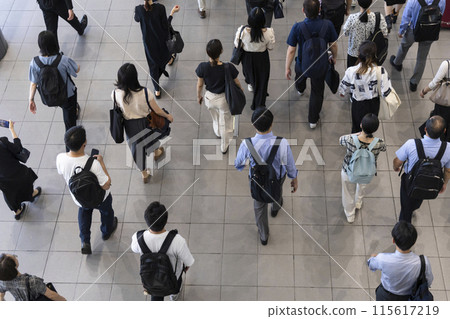 東京通勤鳥瞰圖 東京通勤鳥瞰圖 115617219