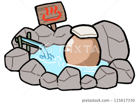 Hot spring egg 115617330