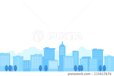 建築物林立的城市景觀插圖 115617678
