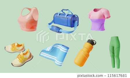 3D sportswear and accessories 3D sportswear and accessories 115617681