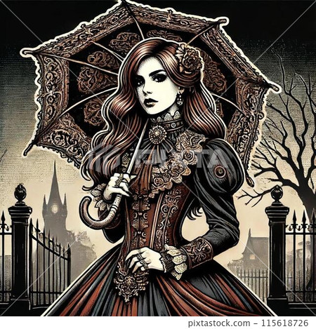 Medieval European woman Medieval European woman 115618726