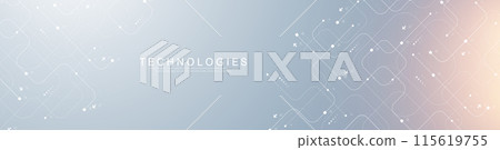 Abstract background with technology circuit board texture. Modern electronic motherboard texture. Engineering and communication concept for header, web banner, website, presentation. 115619755