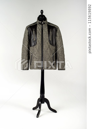 Women's and men's clothing on a mannequin 115619892