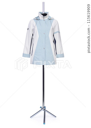 Women's and men's clothing on a mannequin Women's and men's clothing on a mannequin 115619909