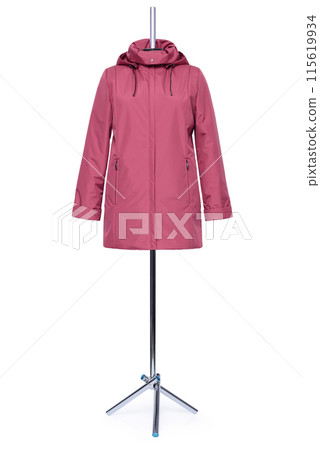 Women's and men's clothing on a mannequin 115619934