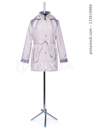 Women's and men's clothing on a mannequin 115619966