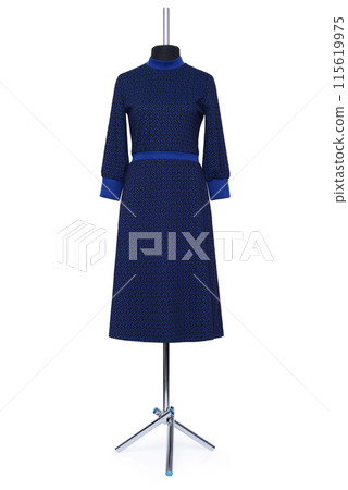 Women's and men's clothing on a mannequin 115619975