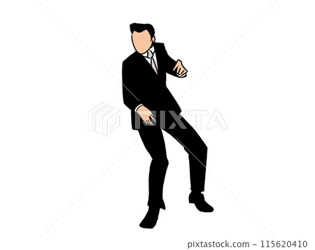 Dancing office worker 115620410