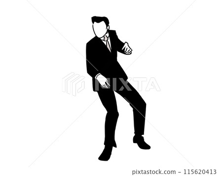 Dancing office worker 115620413