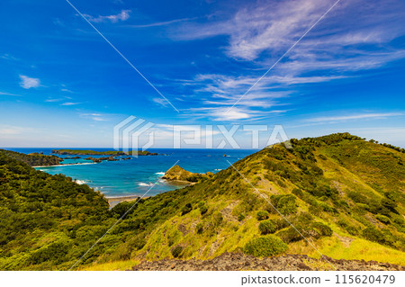 小笠原群島,父島,中山峠觀景台的壯麗景色 小笠原群島,父島,中山峠觀景台的壯麗景色 115620479