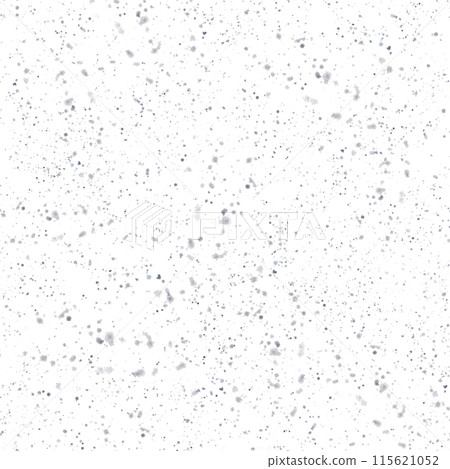 Winter watercolor seamless pattern with abstract snow flakes, splashes and stains, brush stroke. Hand painted illustration. Christmas season clipart for fabric, wrapping paper on isolated background 115621052