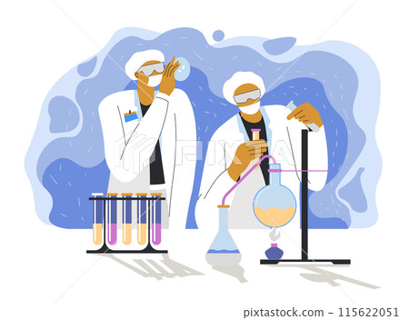 Laboratory Research and Analysis vector 115622051