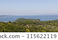 The blue sea and blue sky of the Seto Inland Sea 115622119