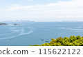 The blue sea and blue sky of the Seto Inland Sea 115622122
