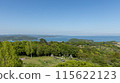 The blue sea and blue sky of the Seto Inland Sea 115622123