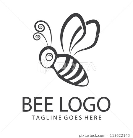 bee icon on the white background 115622143