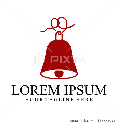 Bell love logo template 115623034