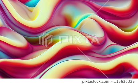 Wave fluid abstract background. Swirl flow liquid lines. Gel texture. 115623322