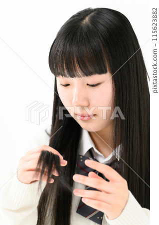 高中女生擔心分叉 115623882