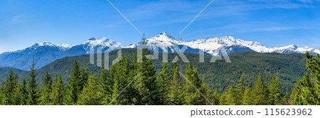 Scenic observation of picturesque views of Tantalus Lookout. Elevation 320m Scenic observation of picturesque views of Tantalus Lookout. Elevation 320m 115623962