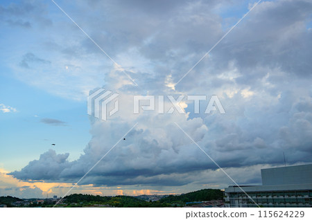 Cumulonimbus Background 115624229