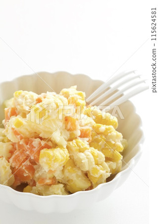 Sweet corn potato salad 115624581