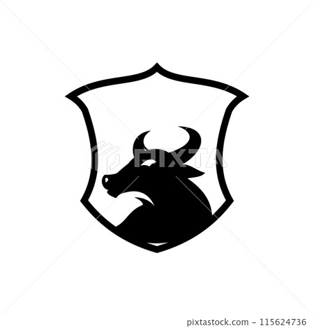 abstract bull logo vector illustrations design icon logo 115624736
