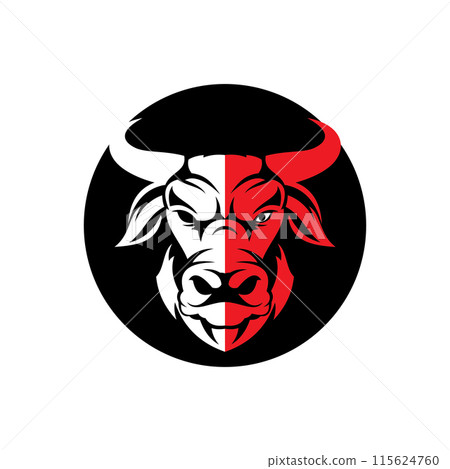 abstract bull logo vector illustrations design icon logo 115624760