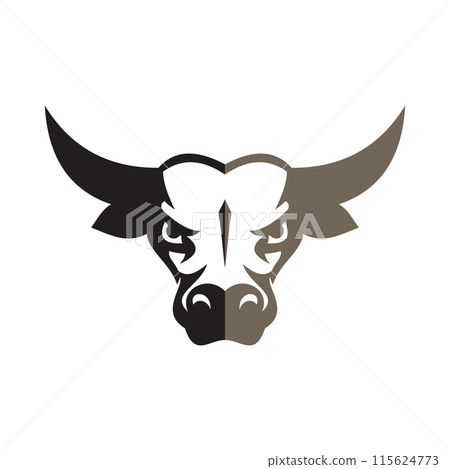 abstract bull logo vector illustrations design icon logo 115624773