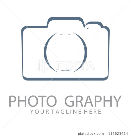 Camera vector logo illustration. Camera vector logo illustration. 115625414