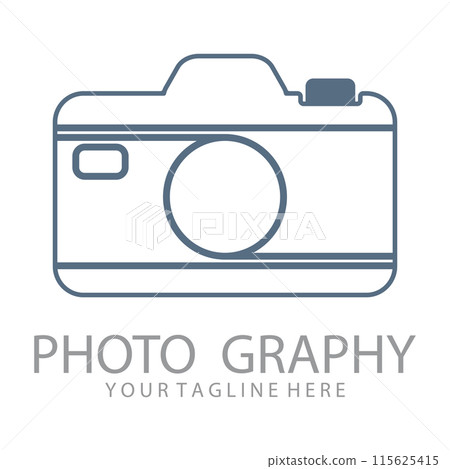 Camera vector logo illustration. Camera vector logo illustration. 115625415