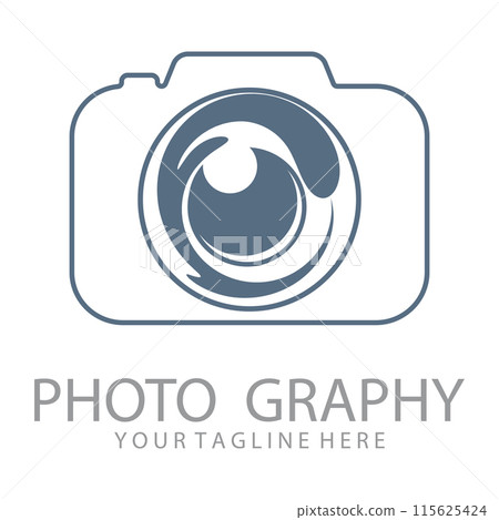 Camera vector logo illustration. Camera vector logo illustration. 115625424