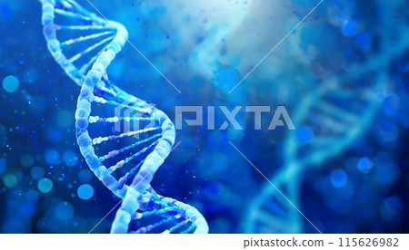 Close Up of Blue and White Structure. Generative AI 115626982