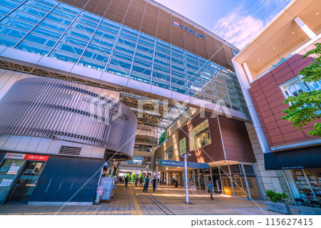 Yokohama cityscape in Japan, overlooking Tama Plaza Station and other areas = June 11, 2024 Yokohama cityscape in Japan, overlooking Tama Plaza Station and other areas = June 11, 2024 115627415