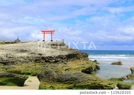 【靜岡縣】伊豆白濱海岸，美麗的翠綠海灘 115628103