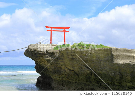 <Shizuoka Prefecture> Izu Shirahama Coast: Beautiful emerald green beach 115628140