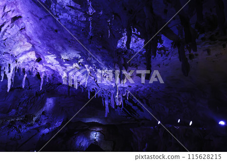 Mysterious limestone cave, a special natural monument, Akiyoshido Cave 115628215