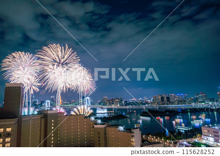 台場煙火照亮了東京的天空 台場煙火照亮了東京的天空 115628252
