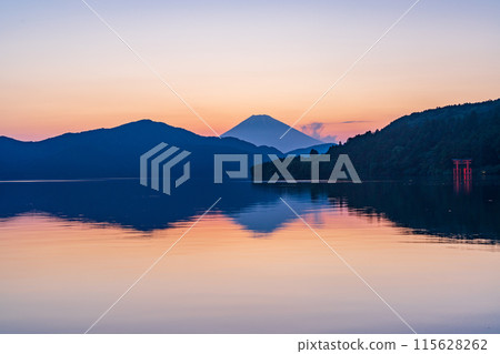 （神奈川縣）從元箱根眺望富士山的夜景 115628262