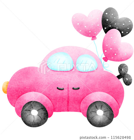The car is winding in pink. The car is winding in pink. 115628498