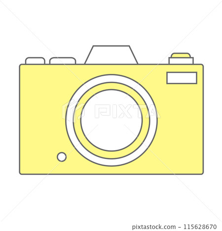 復古底片相機線描圖示說明 復古底片相機線描圖示說明 115628670